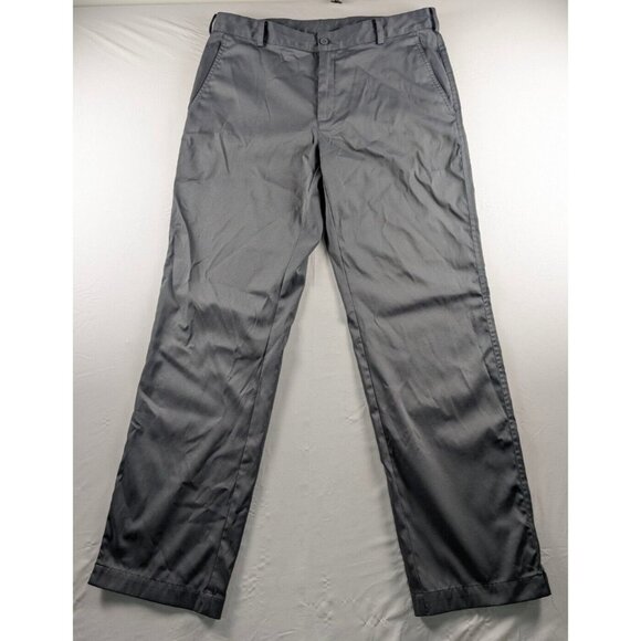 Nike Golf Dri-Fit Mens Golf Pants Gray Size 34x32 Flat Front Chino Straight Leg - Picture 1 of 8